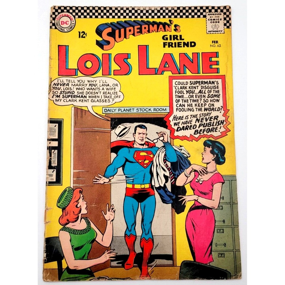 SUPERMAN'S GIRL FRIEND LOIS LANE #63 (1966) / FN- / ‎ SILVER AGE DC COMICS